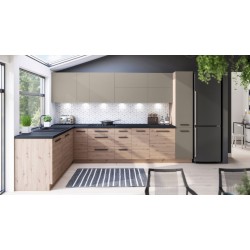 Virtuvės komplektas LANGEN BEIGE-3 (Beige/Dab Artisan) (komplektuojamas)